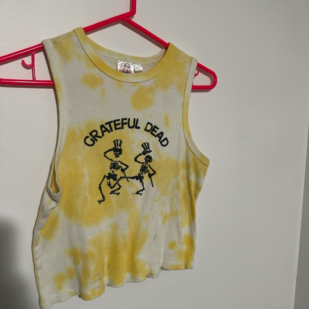 Grateful Dead Kids Yellow Tie-Dye Tank Top
